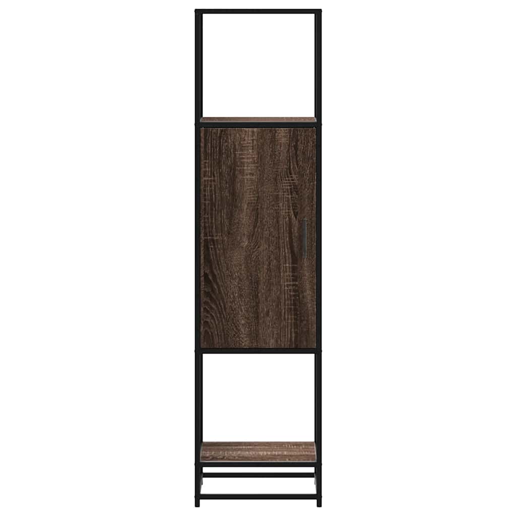 Highboard Rudas ąžuolas 35,5x35x139 cm Mediena ir metalas