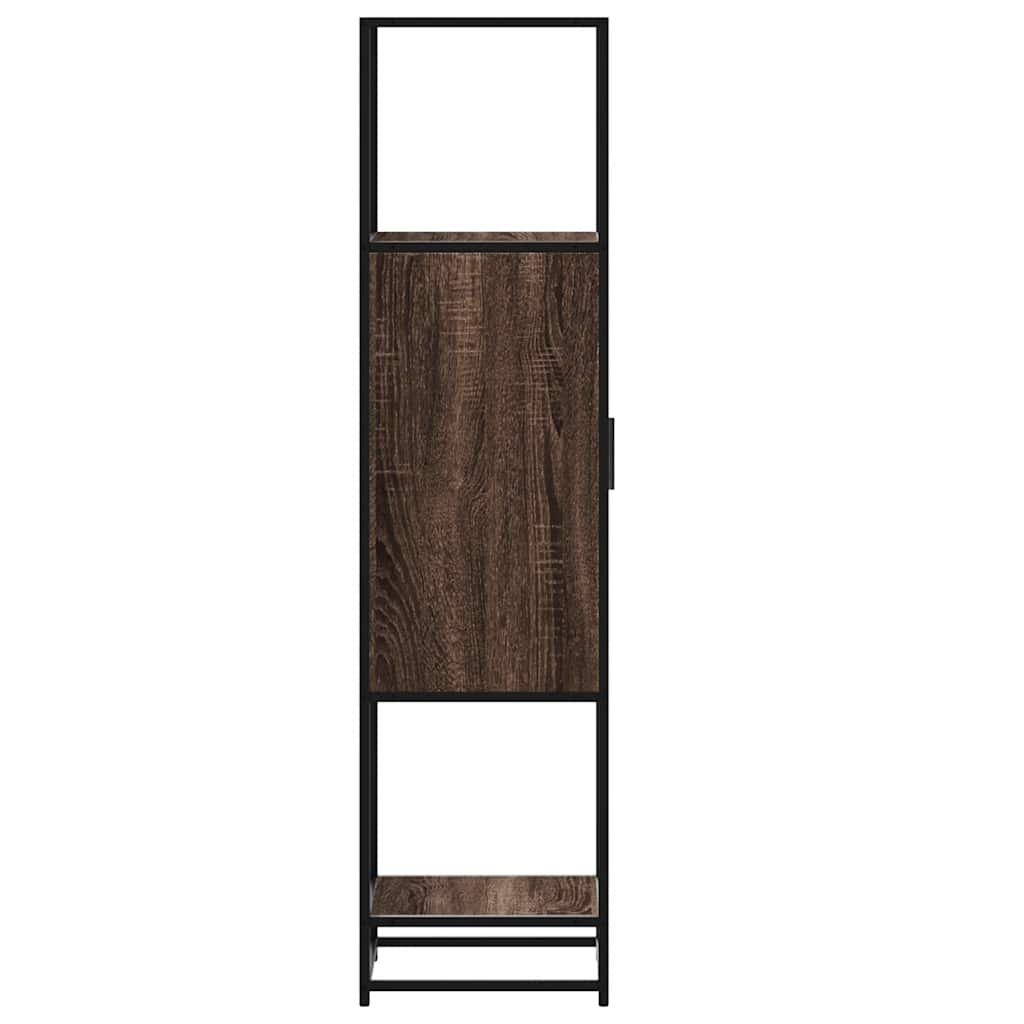 Highboard Rudas ąžuolas 35,5x35x139 cm Mediena ir metalas