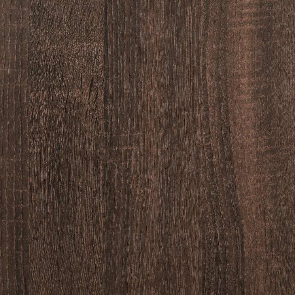 Highboard Rudas ąžuolas 35,5x35x139 cm Mediena ir metalas