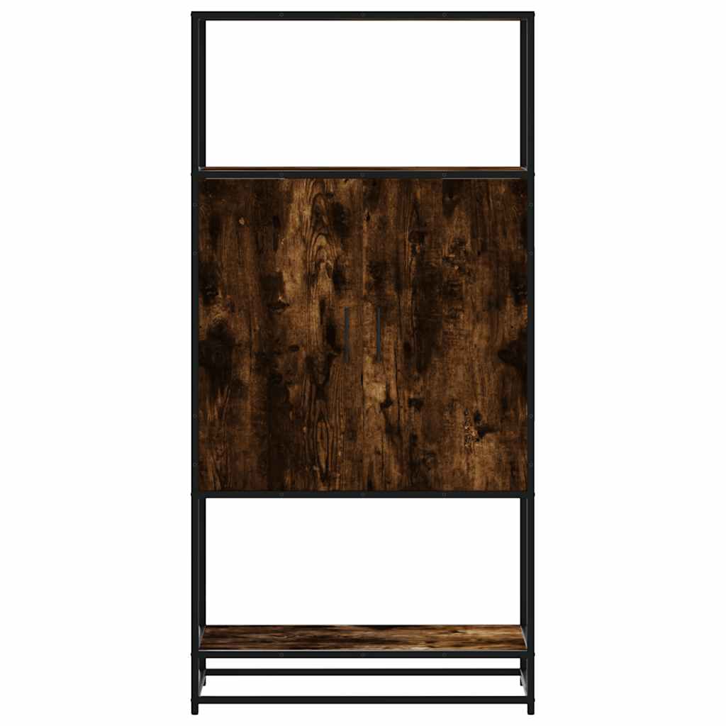 Highboard rūkytas ąžuolas 68x35x139 cm Mediena ir metalas