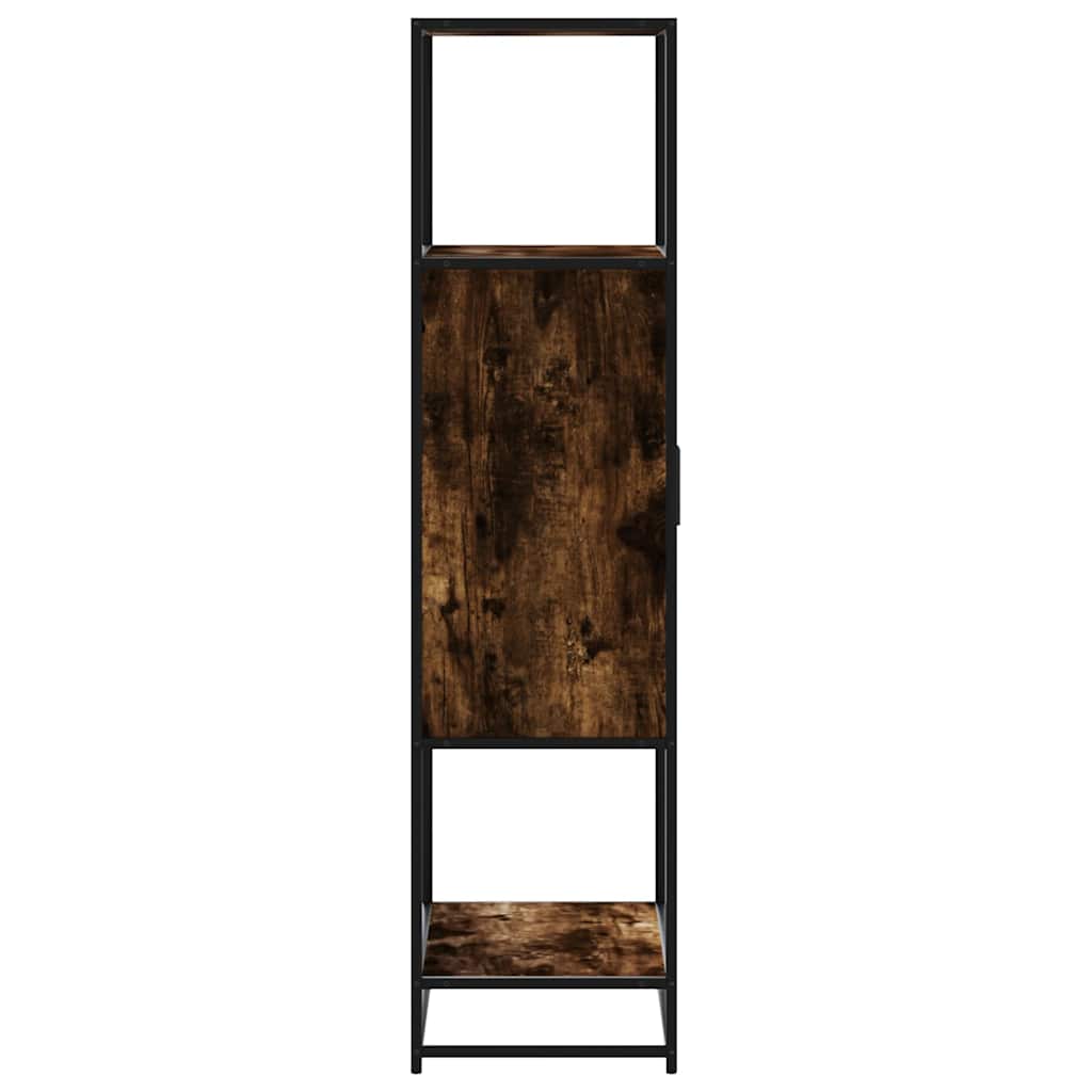 Highboard rūkytas ąžuolas 68x35x139 cm Mediena ir metalas
