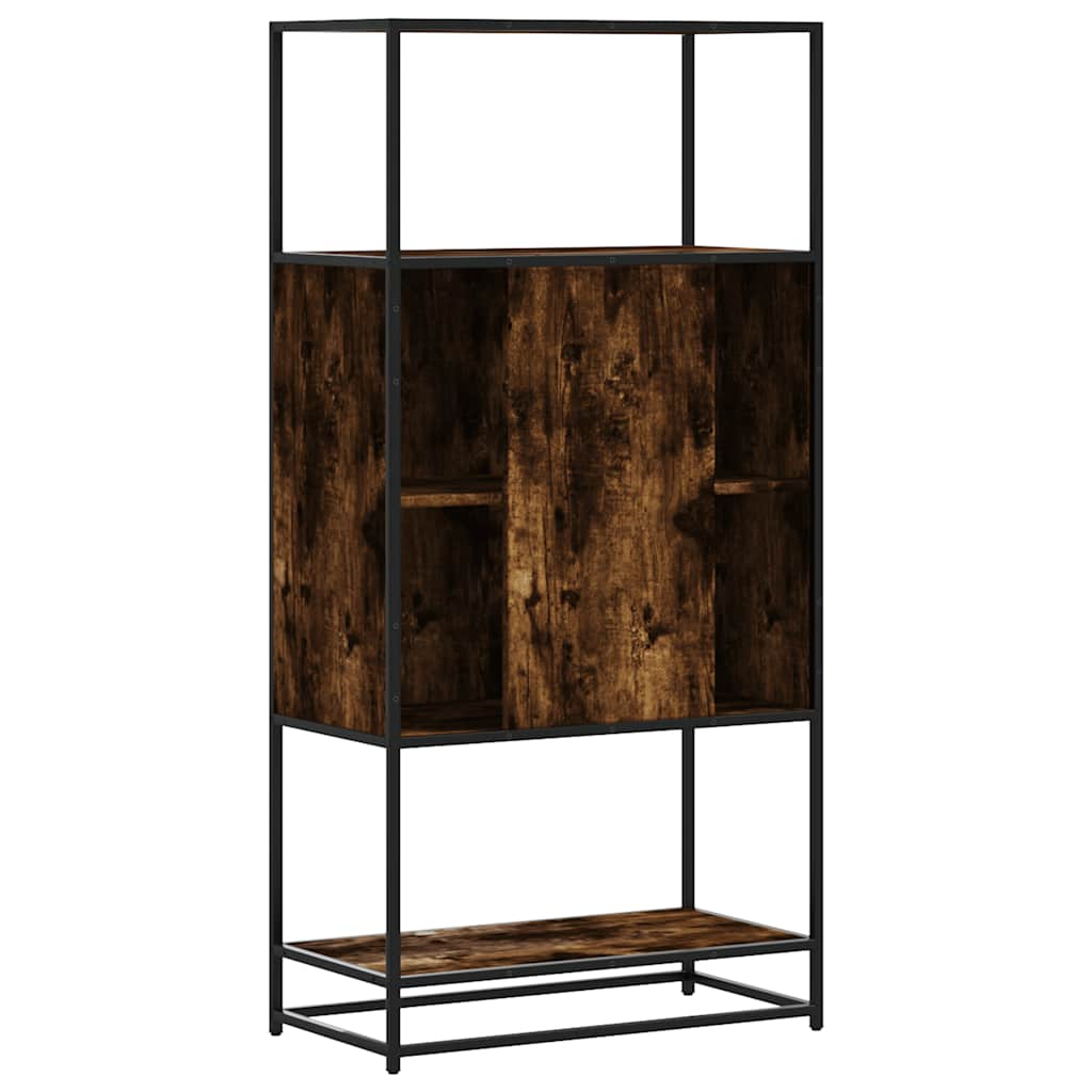 Highboard rūkytas ąžuolas 68x35x139 cm Mediena ir metalas