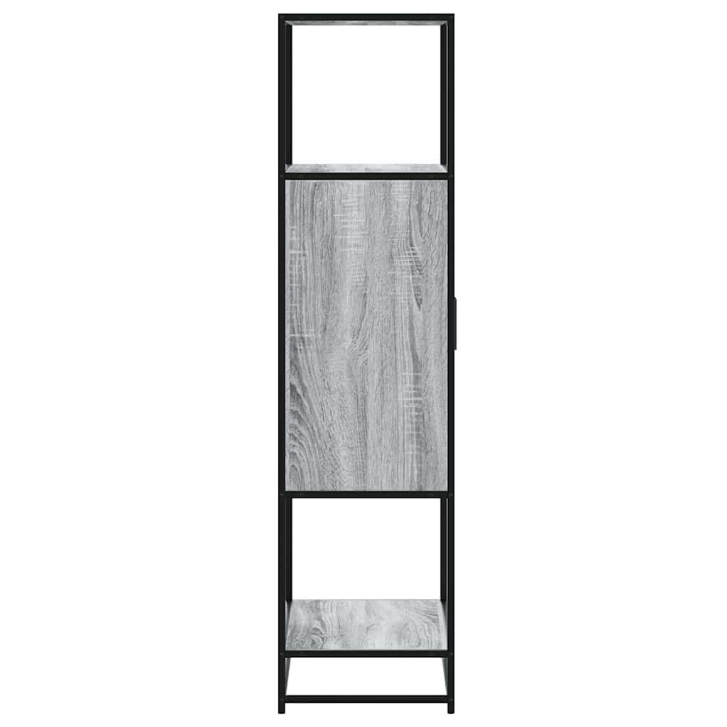 Highboard Pilka Sonoma 68x35x139 cm Mediena ir metalas