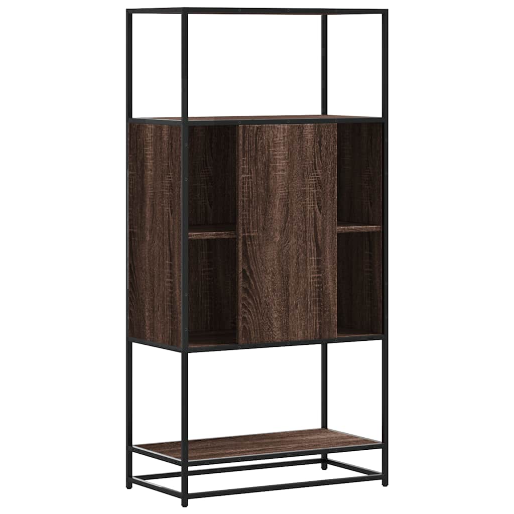 Highboard Rudas ąžuolas 68x35x139 cm Mediena ir metalas