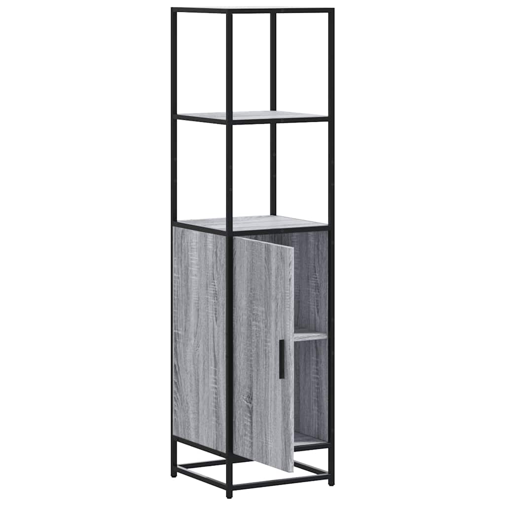 Highboard Gray Sonoma inžinerinis medis ir metalas