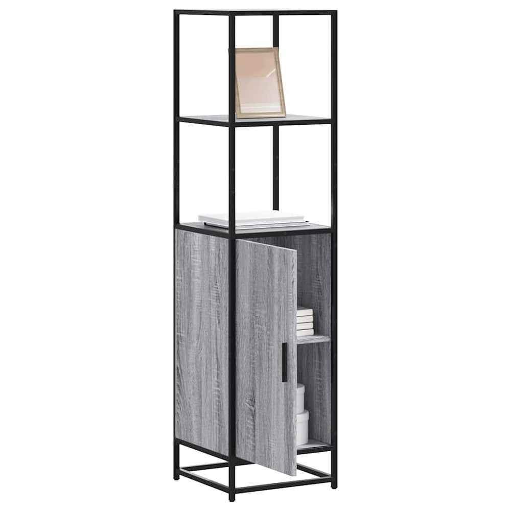 Highboard Gray Sonoma inžinerinis medis ir metalas