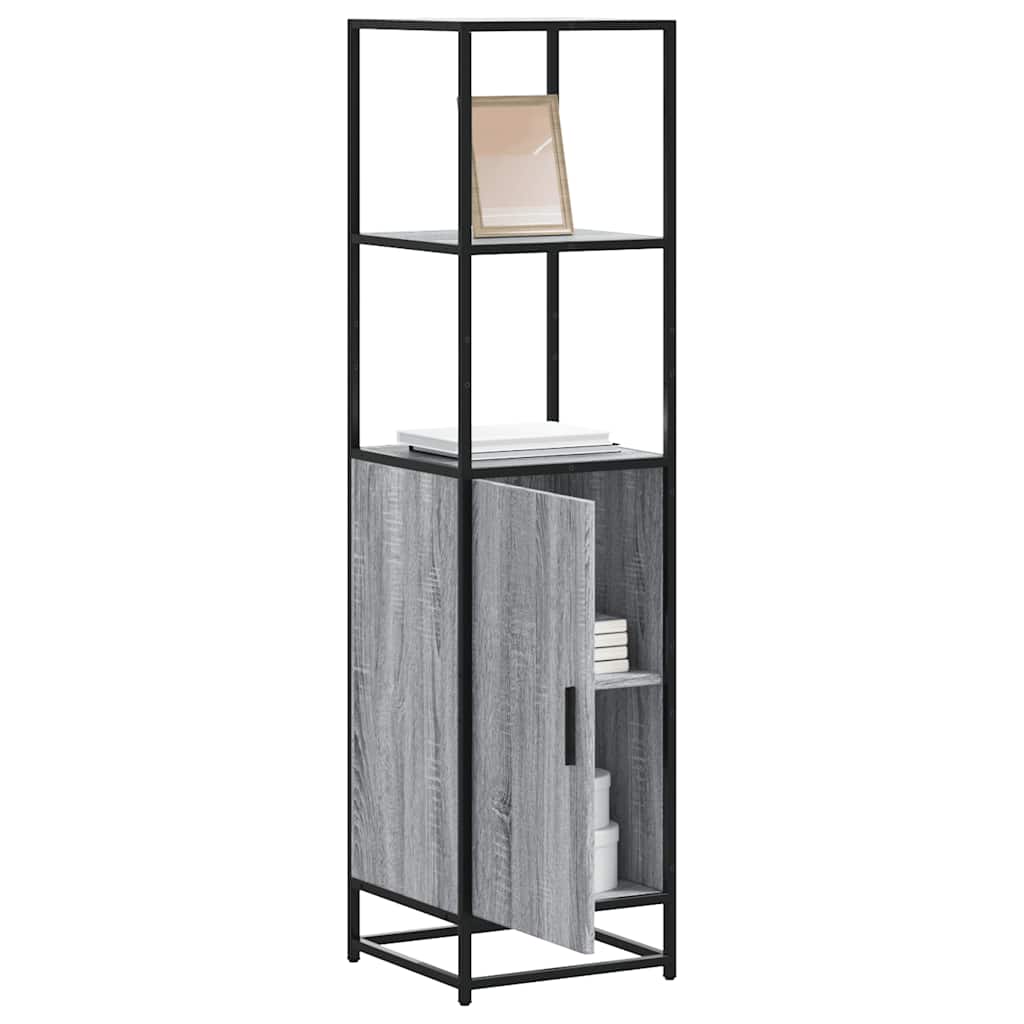 Highboard Gray Sonoma inžinerinis medis ir metalas