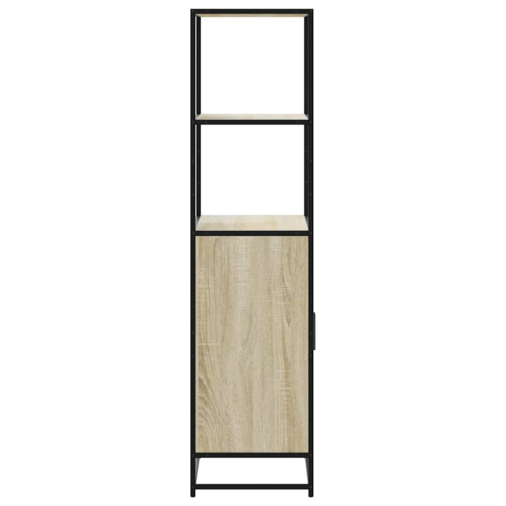 aukšta lenta Sonoma ąžuolas 68x35x139 cm Mediena ir metalas