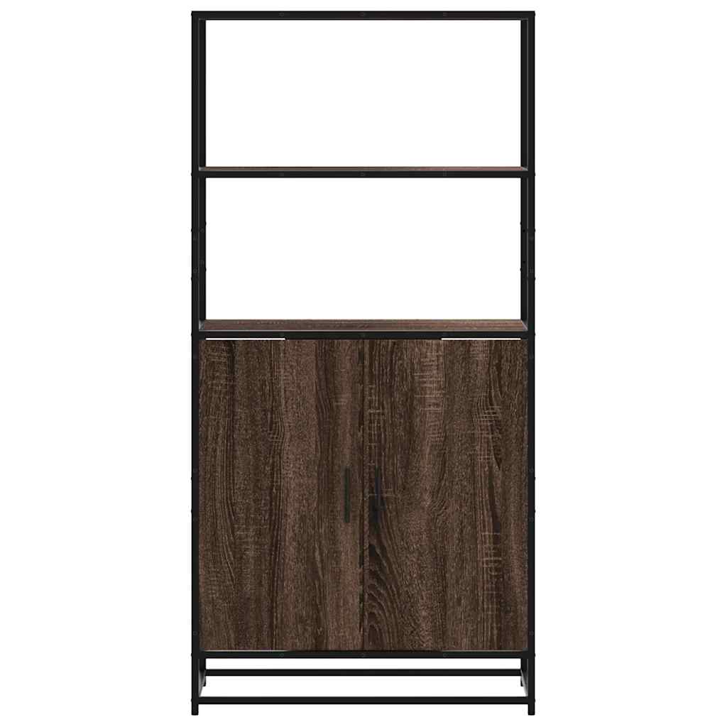 Highboard Rudas ąžuolas 68x35x139 cm Mediena ir metalas