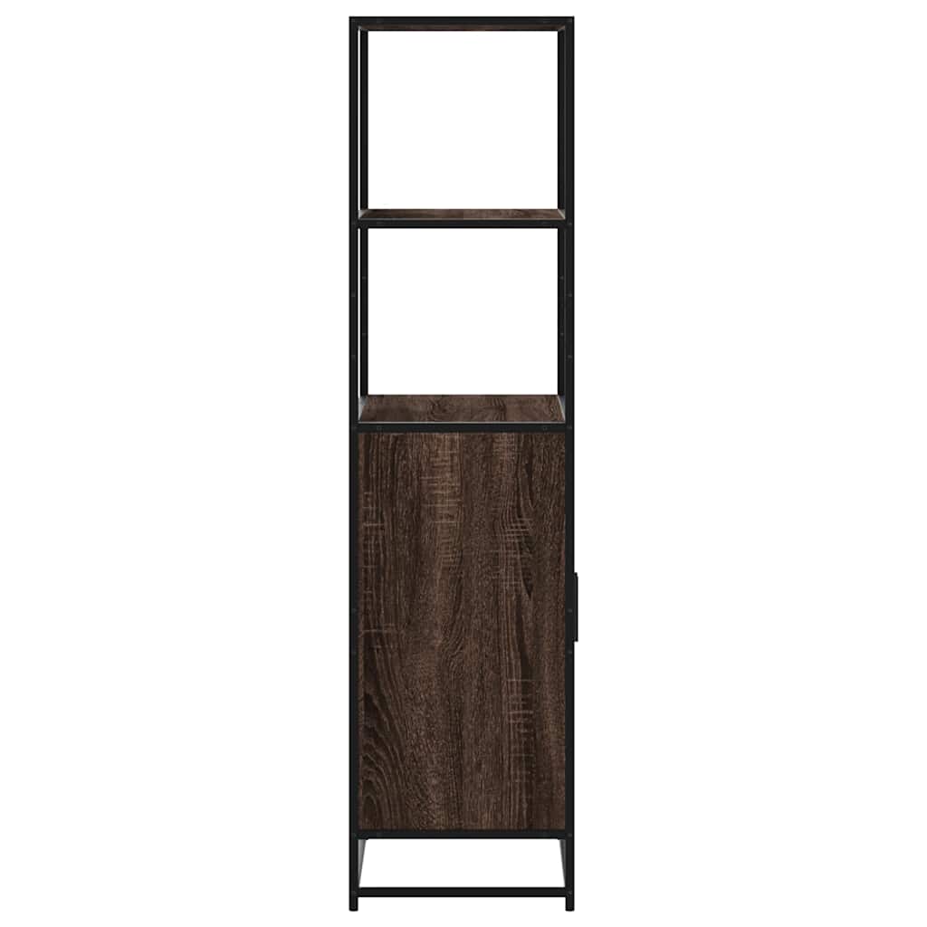 Highboard Rudas ąžuolas 68x35x139 cm Mediena ir metalas