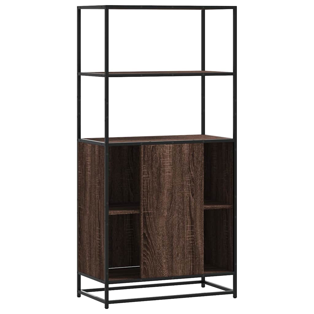 Highboard Rudas ąžuolas 68x35x139 cm Mediena ir metalas
