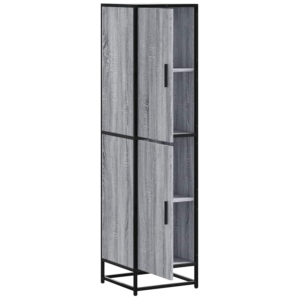 Highboard Gray Sonoma inžinerinis medis ir metalas