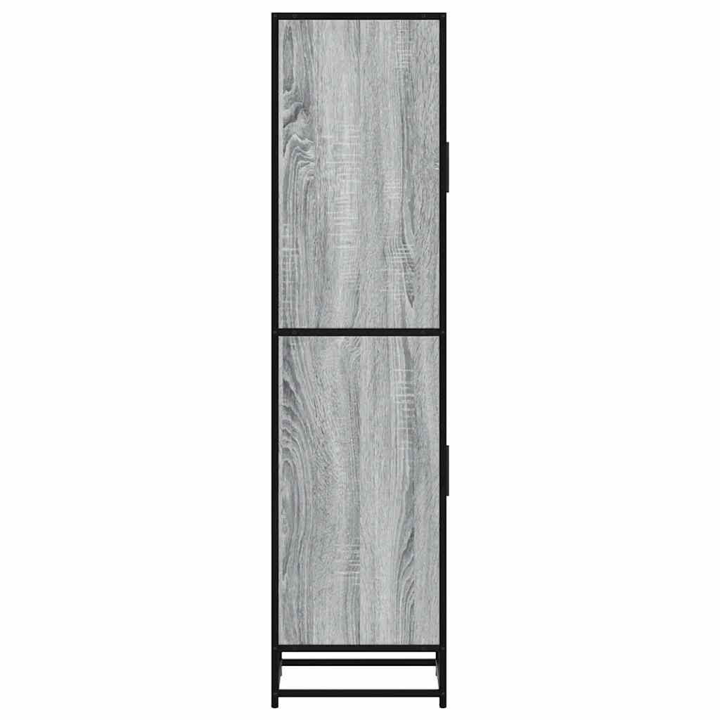 Highboard Gray Sonoma inžinerinis medis ir metalas