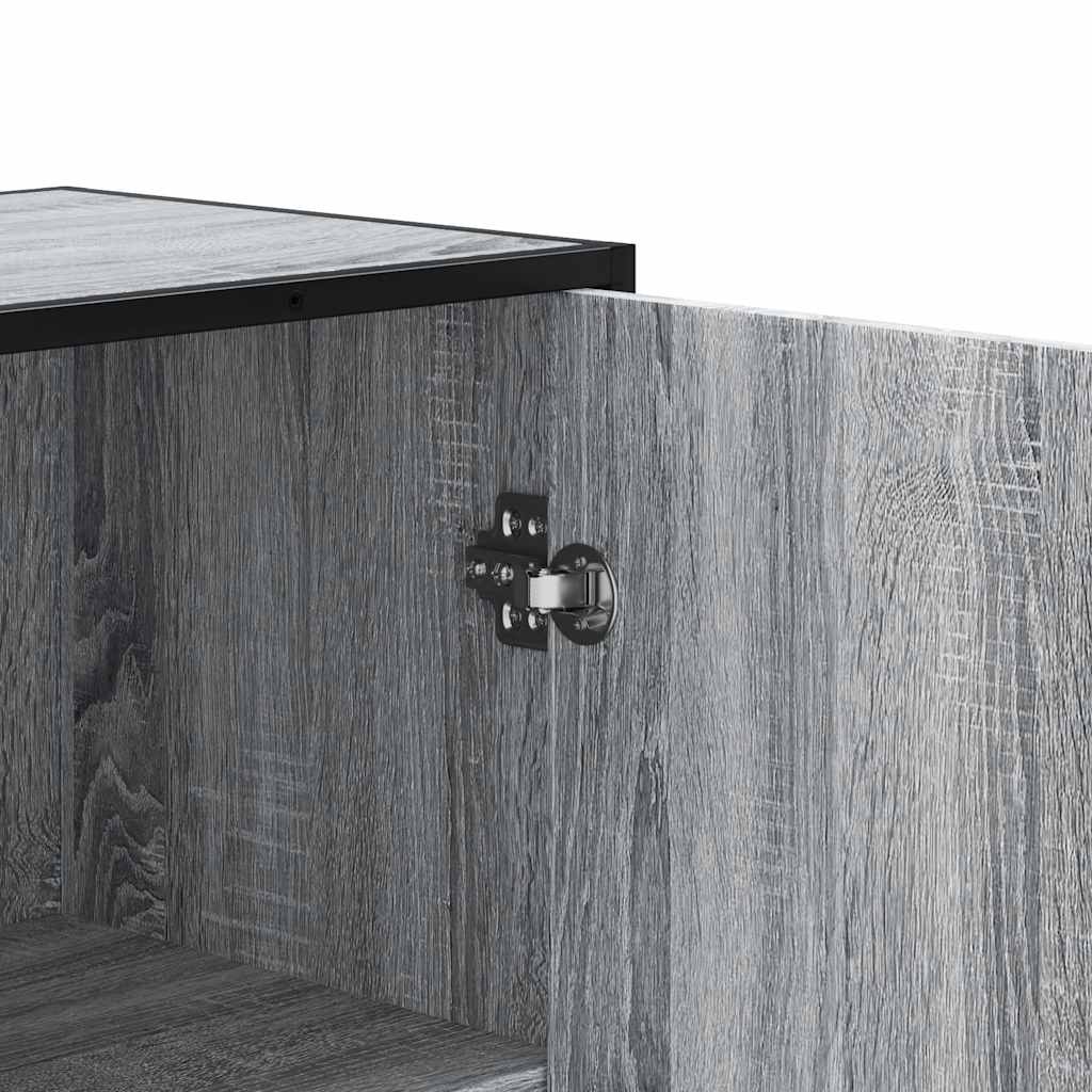 Highboard Gray Sonoma inžinerinis medis ir metalas