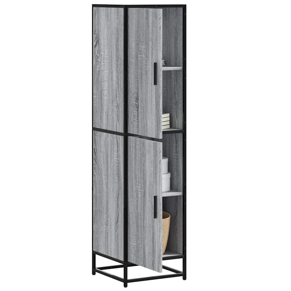 Highboard Gray Sonoma inžinerinis medis ir metalas