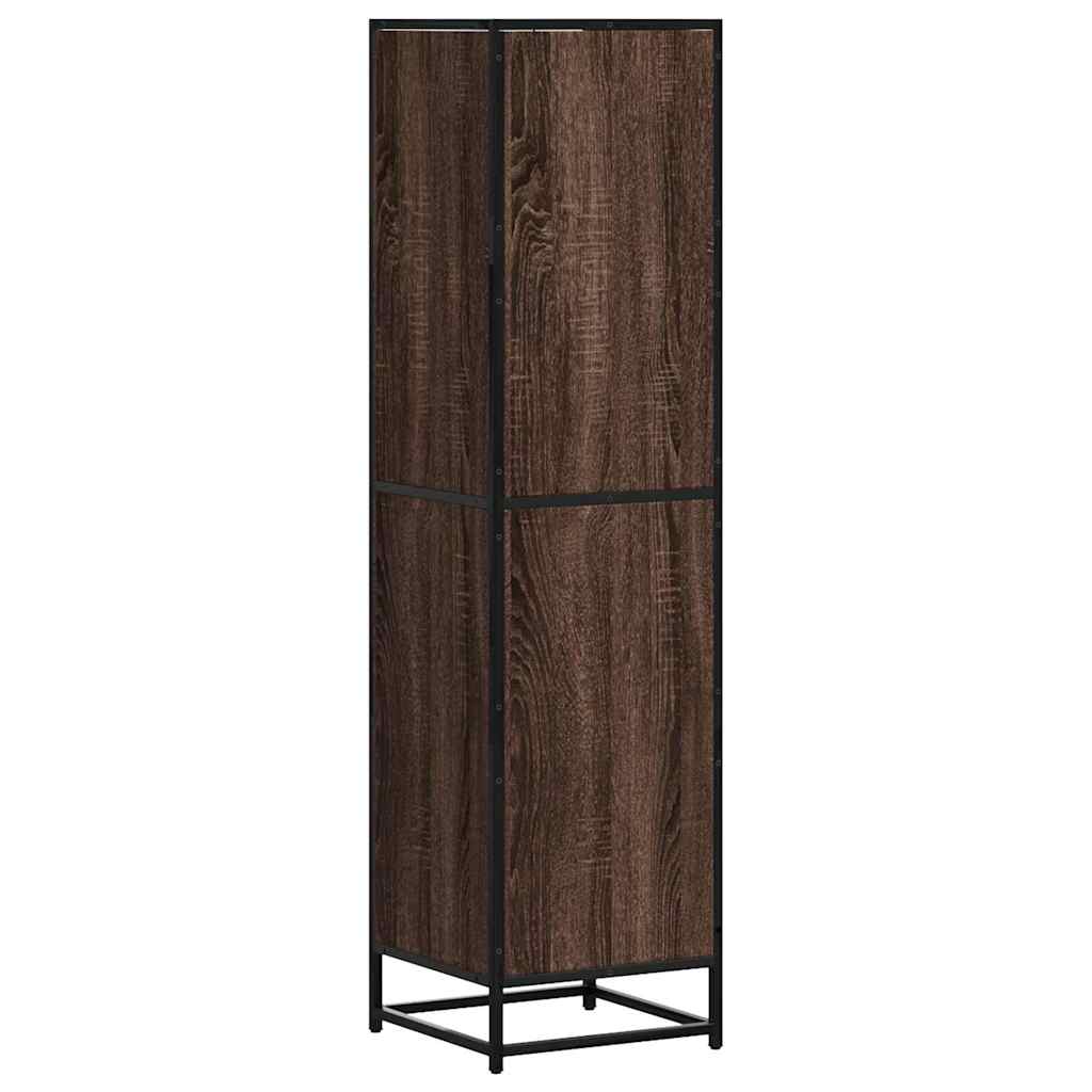 Highboard Rudas ąžuolas 35,5x35x139 cm Mediena ir metalas