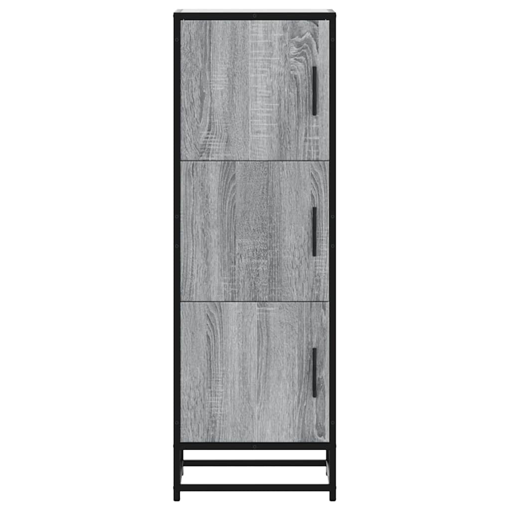 Highboard Gray Sonoma inžinerinis medis ir metalas