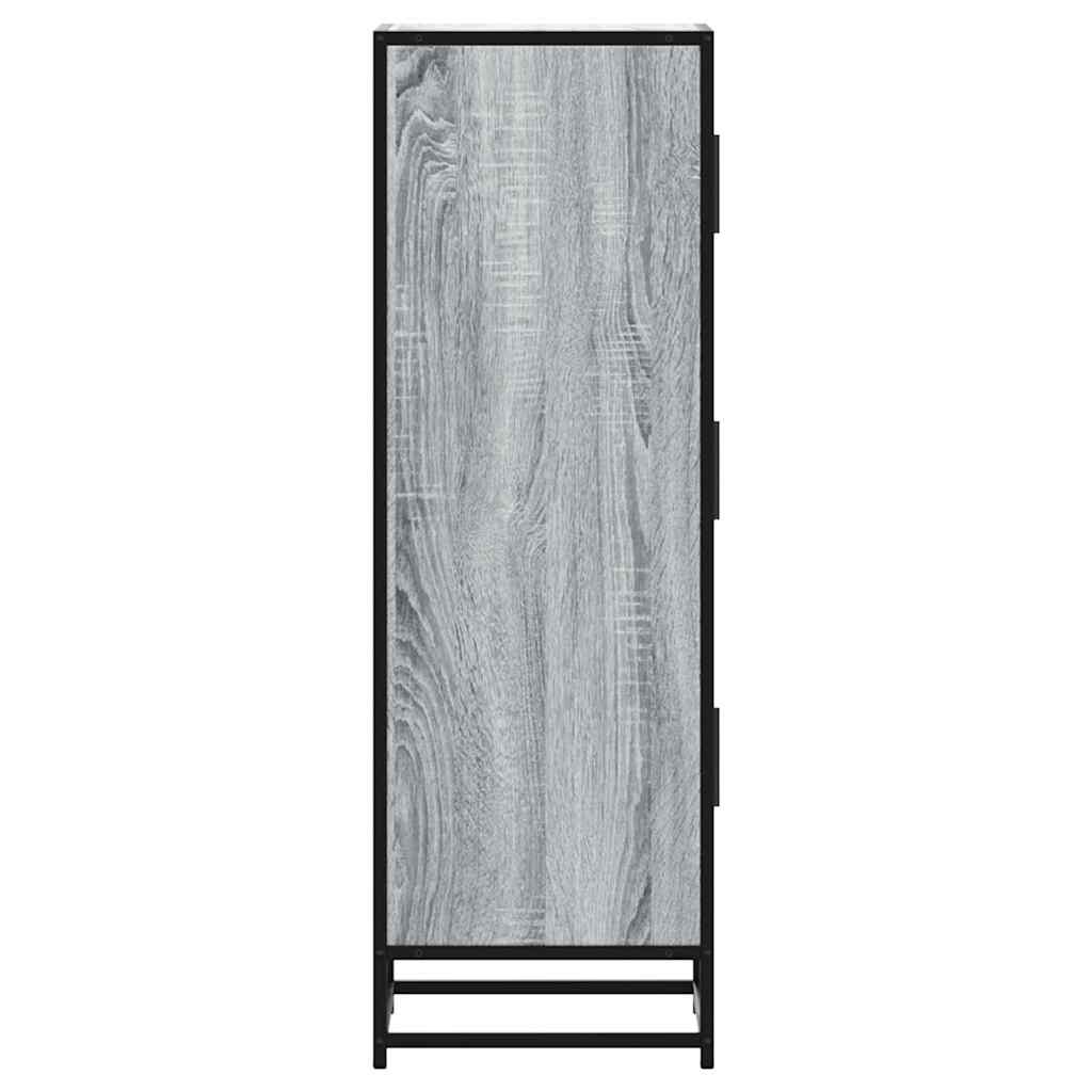 Highboard Gray Sonoma inžinerinis medis ir metalas