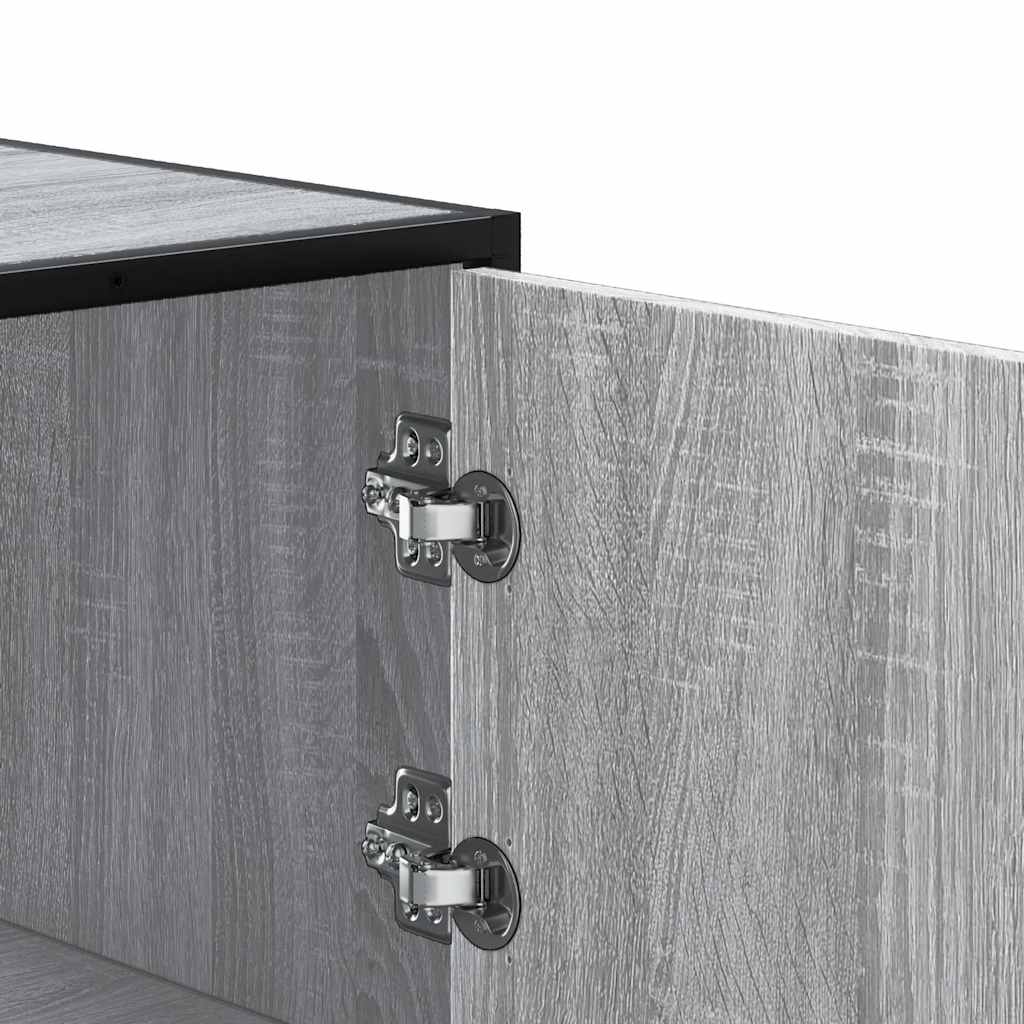 Highboard Gray Sonoma inžinerinis medis ir metalas