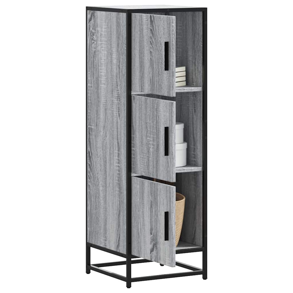 Highboard Gray Sonoma inžinerinis medis ir metalas