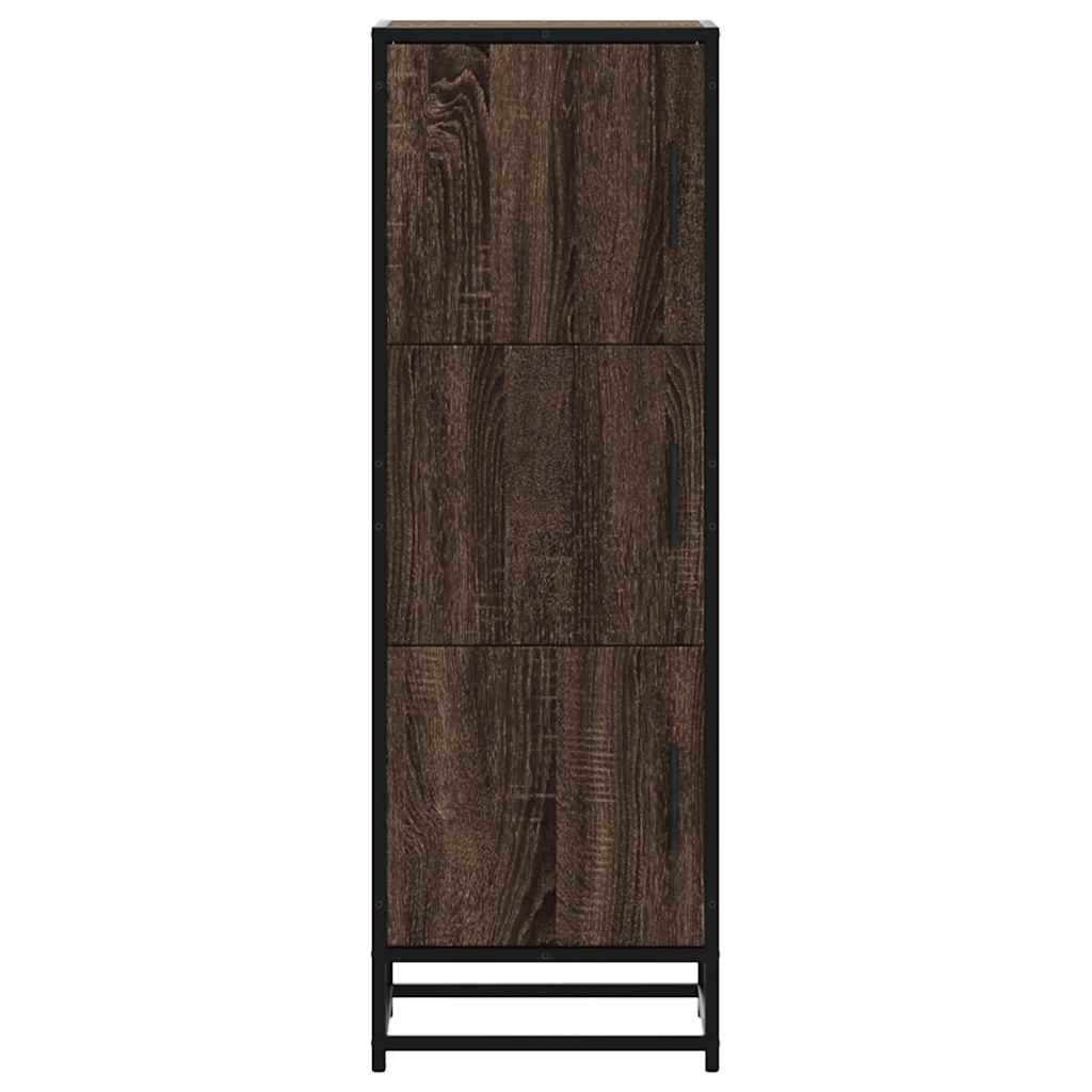 Highboard Rudas ąžuolas 35,5x35x106,5 cm Mediena ir metalas
