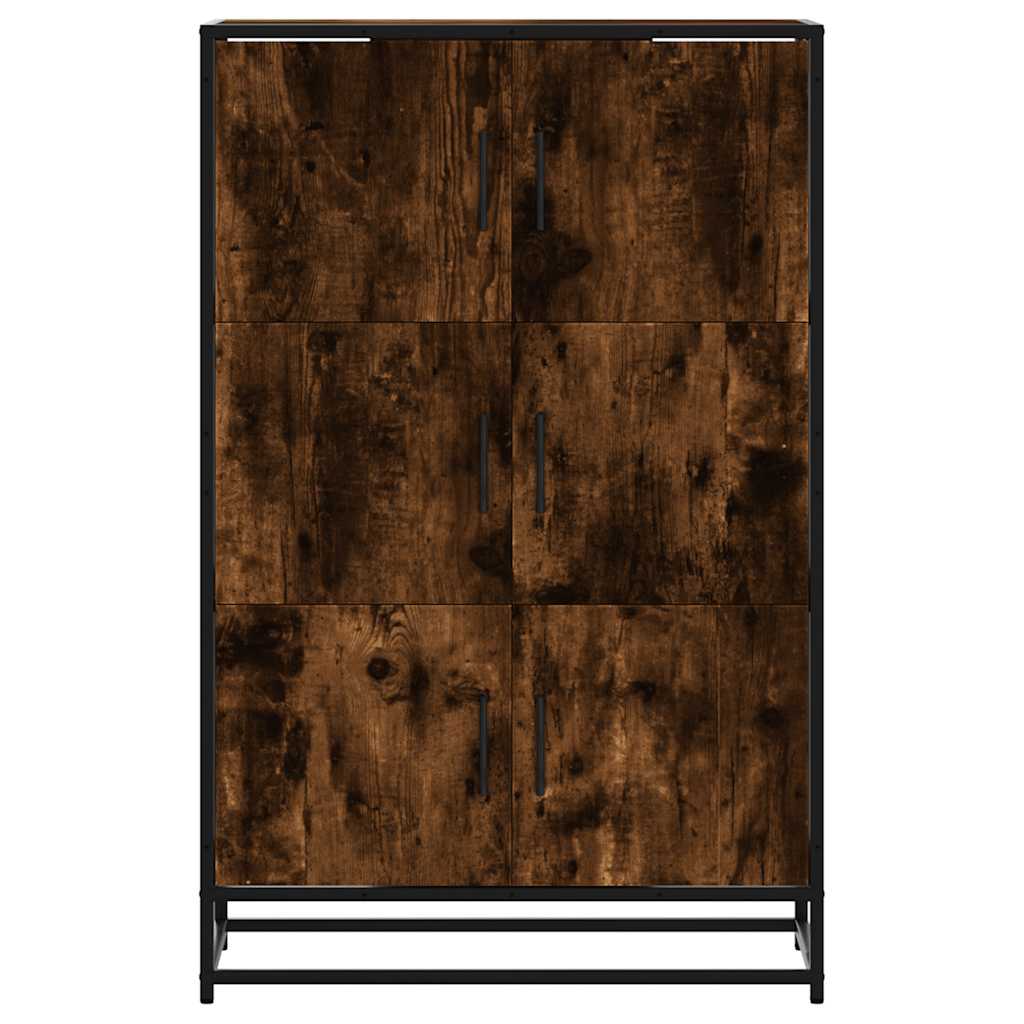 Highboard Rūkytas ąžuolas 68x35x106,5 cm Mediena ir metalas