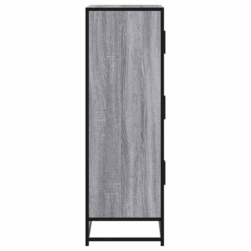 Highboard Pilka Sonoma Inžinerinė mediena ir metalas