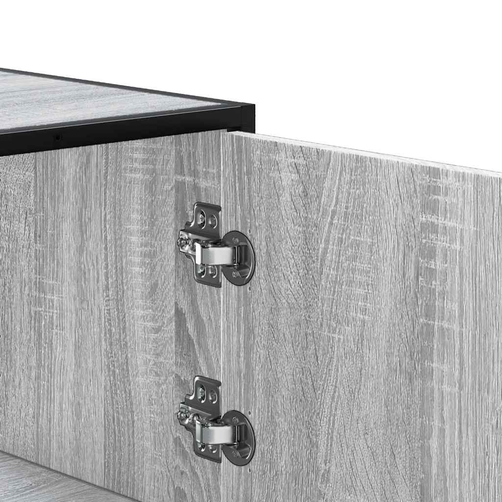 Highboard Pilka Sonoma Inžinerinė mediena ir metalas