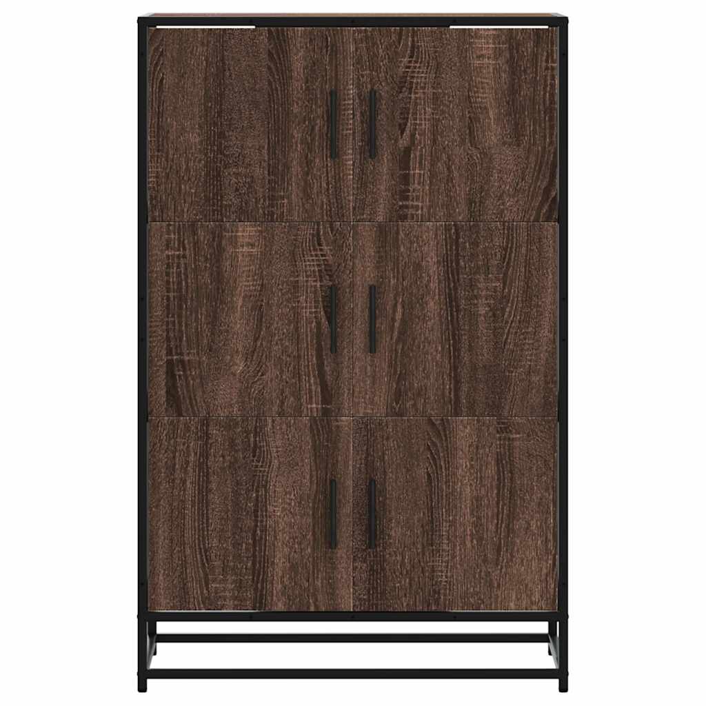 Highboard Rudas ąžuolas 68x35x106,5 cm Mediena ir metalas