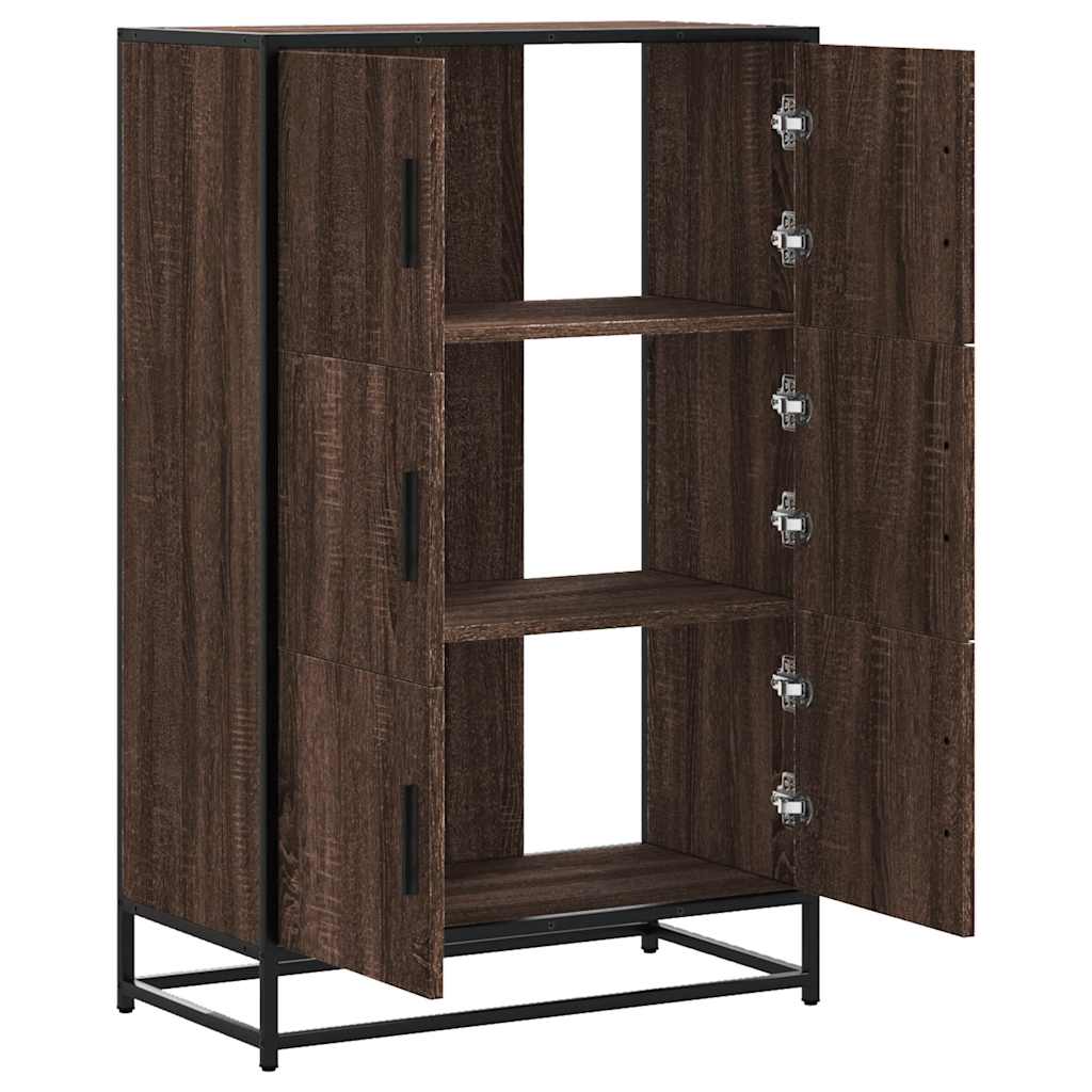 Highboard Rudas ąžuolas 68x35x106,5 cm Mediena ir metalas