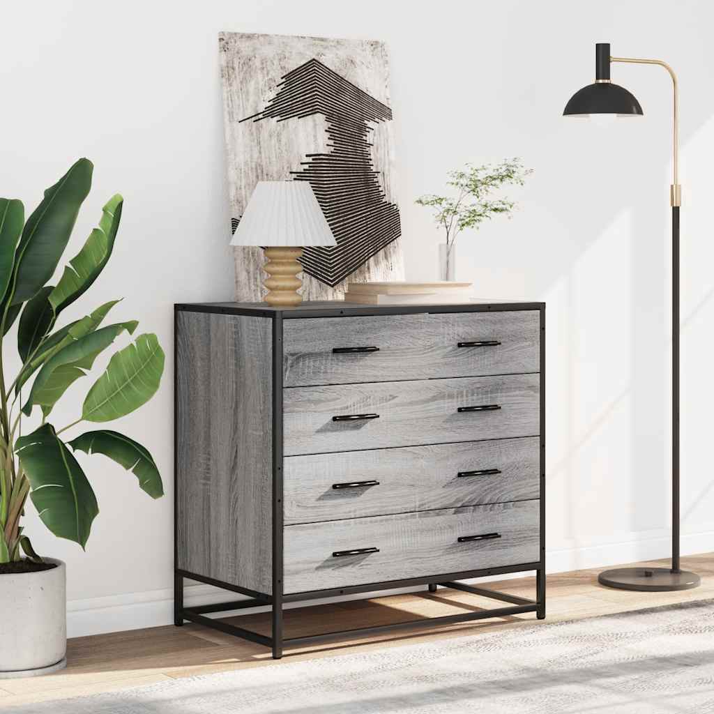 Stalčių spintelė Pilka Sonoma 70x41x70 cm Engineered Wood