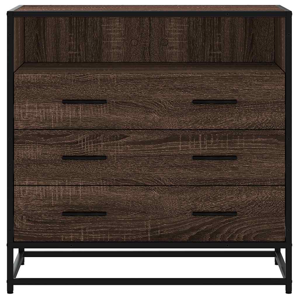 Stalčių spintelė Rudas ąžuolas 70x41x70 cm Inžinerinė mediena