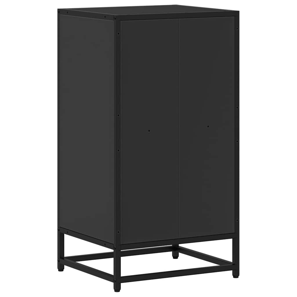 book cabinet black 40x35x76 cm engineered wood