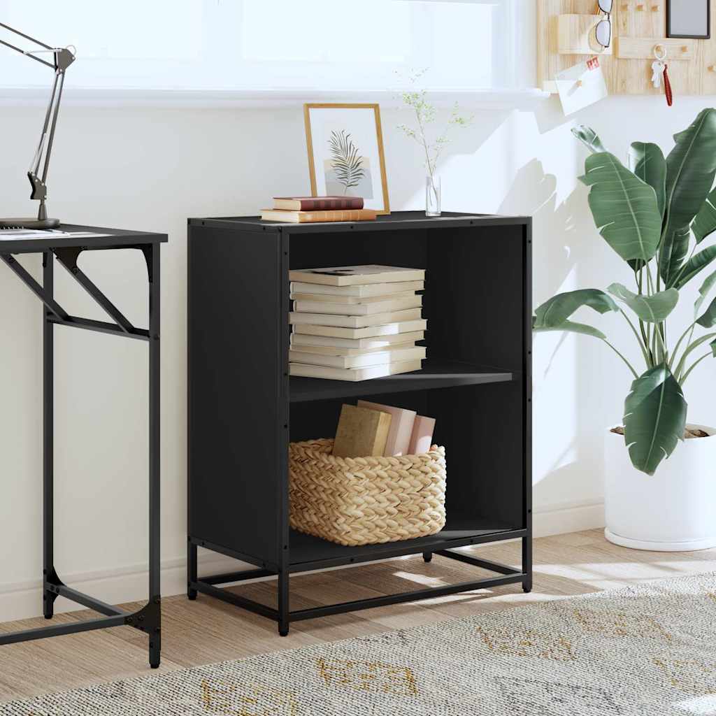Black Book Cabinet 60x35x76 cm Engineered Wood
