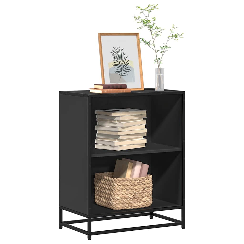 Black Book Cabinet 60x35x76 cm Engineered Wood