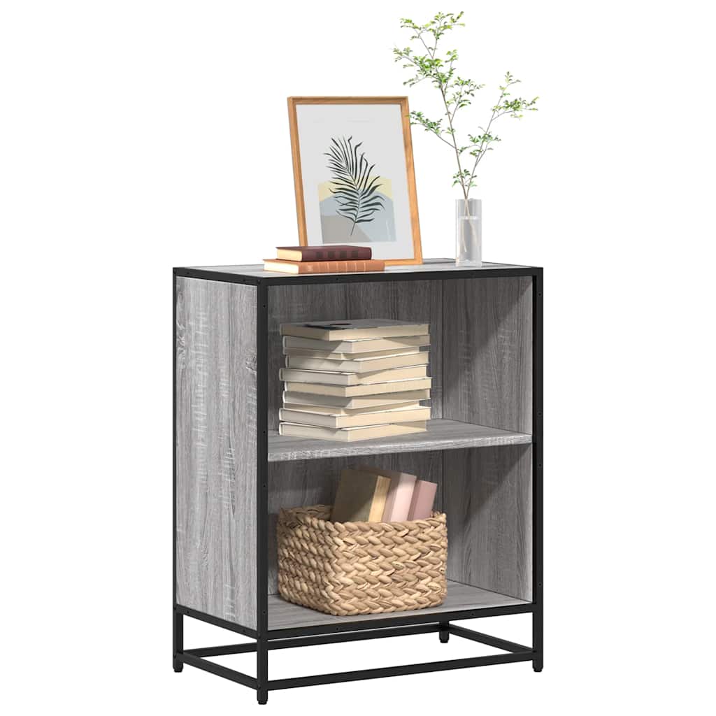 knygų spintelė Pilka Sonoma 60x35x76 cm Engineered Wood