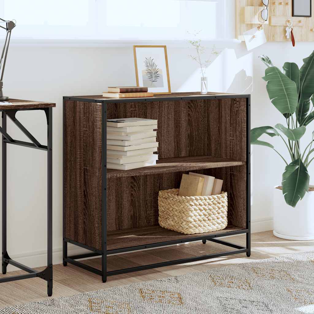 Bookshelf Brown Oak 80.5x35x76 cm Engineered Wood