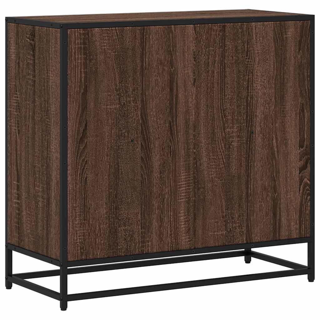 Bookshelf Brown Oak 80.5x35x76 cm Engineered Wood
