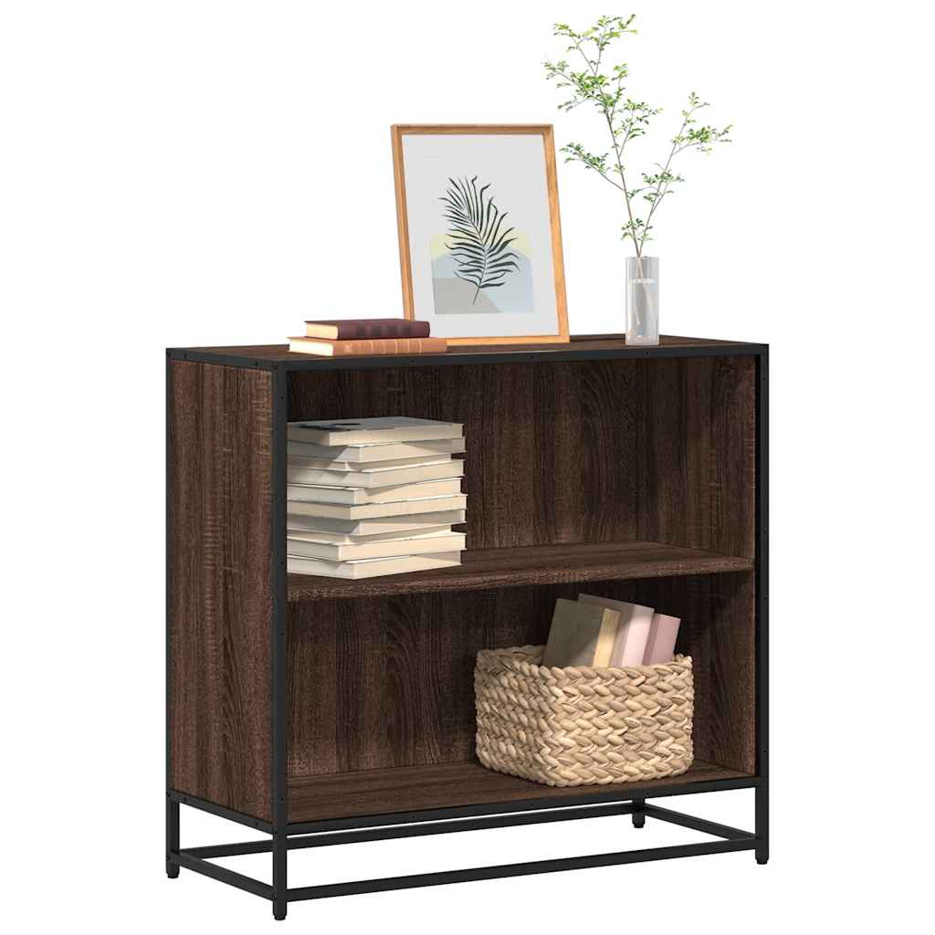 Bookshelf Brown Oak 80.5x35x76 cm Engineered Wood