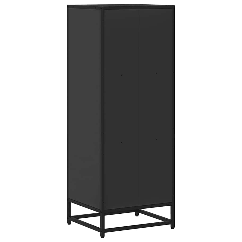 grāmatu skapis melns 40x35x107,5 cm inženierijas koksne
