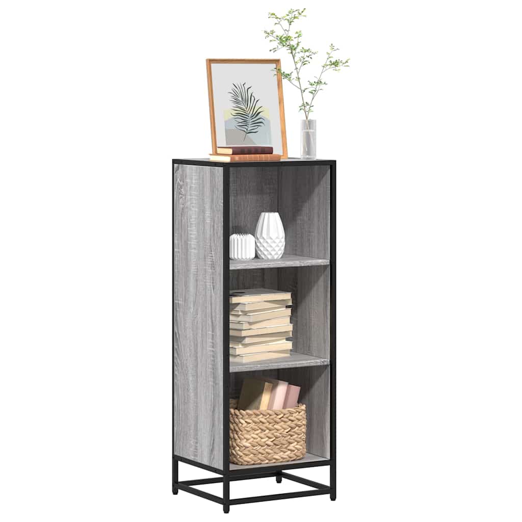 Grāmatu plaukts pelēks Sonoma 40x35x107,5 cm inženierijas koks