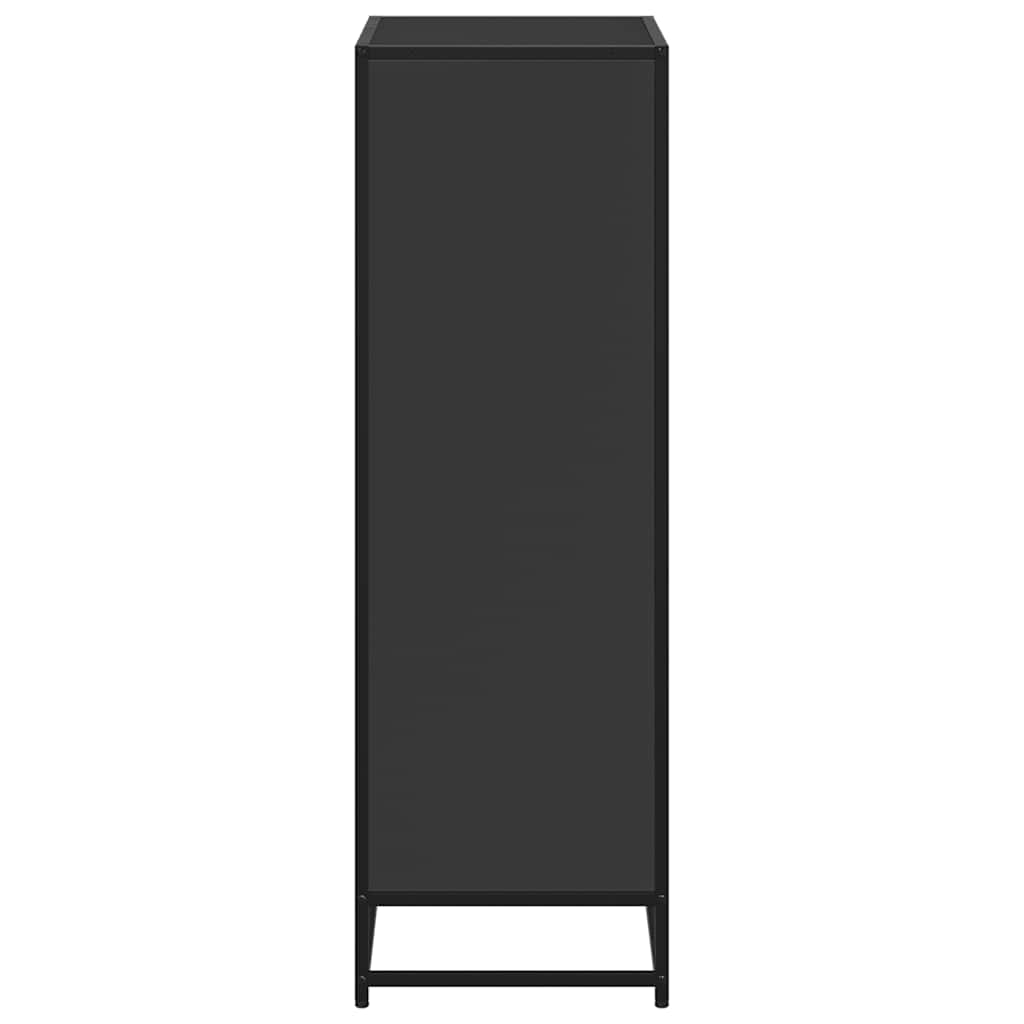 knygų spintelė juoda 60x35x107,5 cm inžinierinė mediena