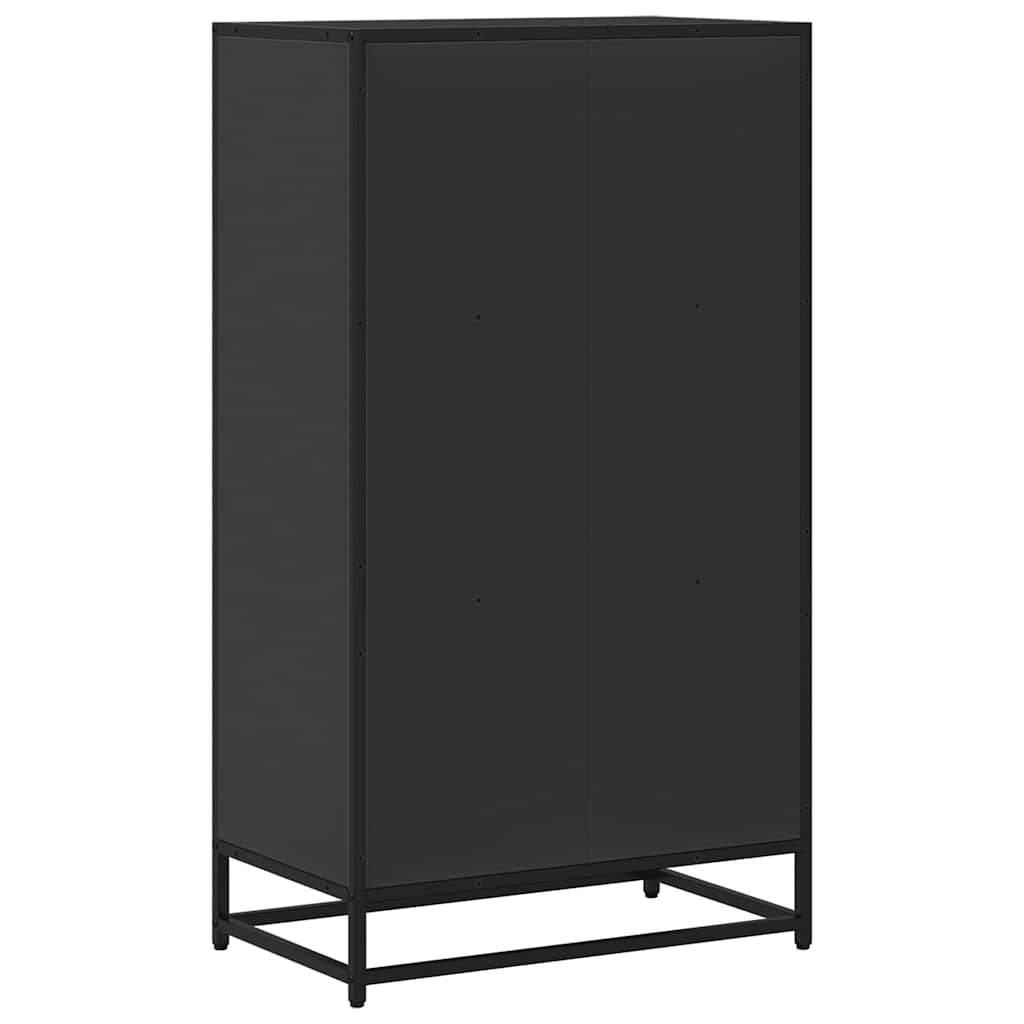 knygų spintelė juoda 60x35x107,5 cm inžinierinė mediena