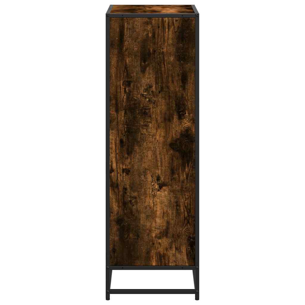 knygų spintelė rūkytas ąžuolas 60x35x107,5 cm dirbtinė mediena