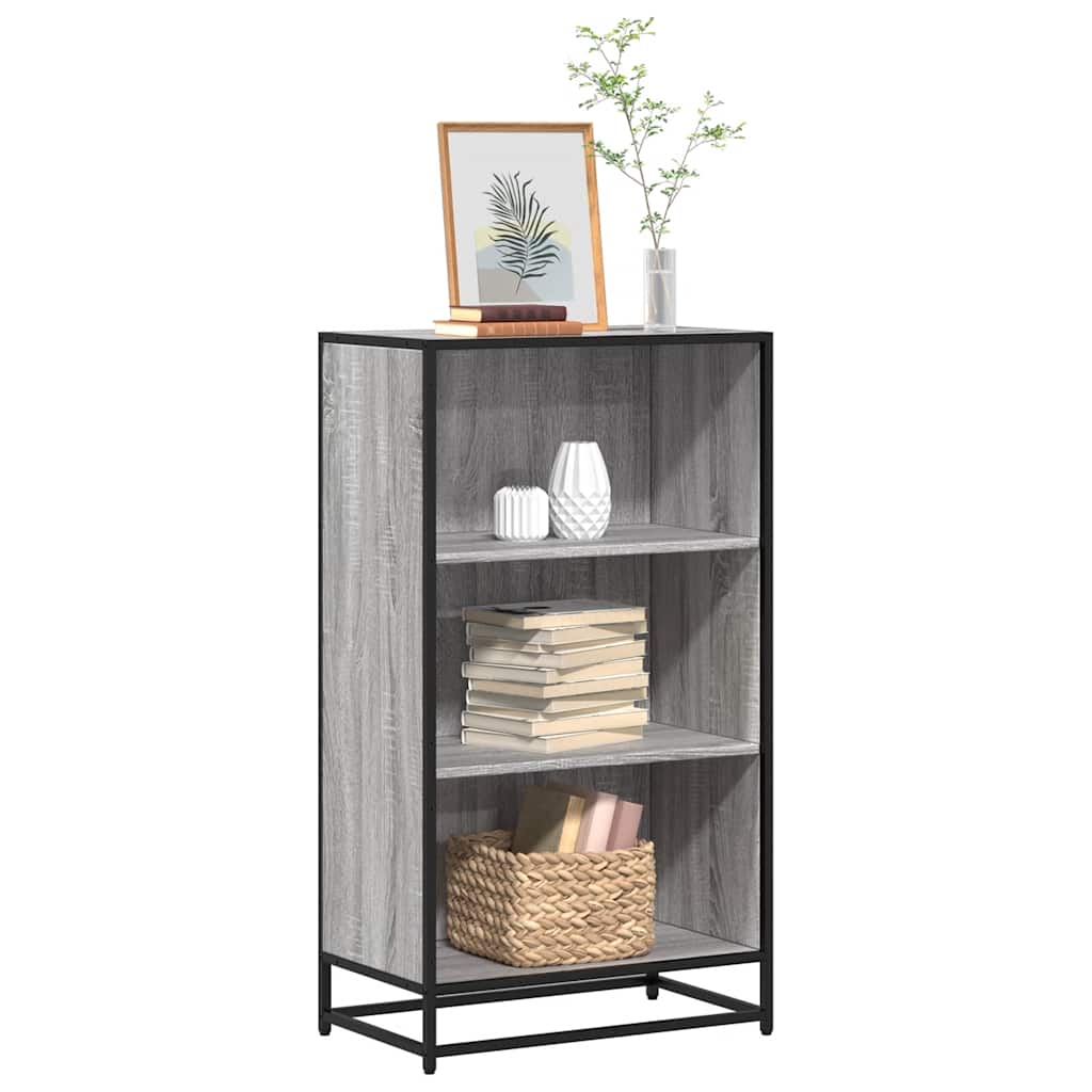 knygų spintelė pilka Sonoma 60x35x107,5 cm inžinierinė mediena