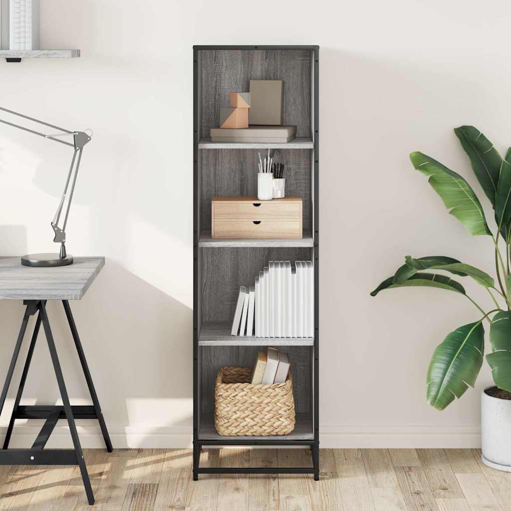 knygų spintelė Pilka Sonoma 40x35x139 cm Engineered Wood