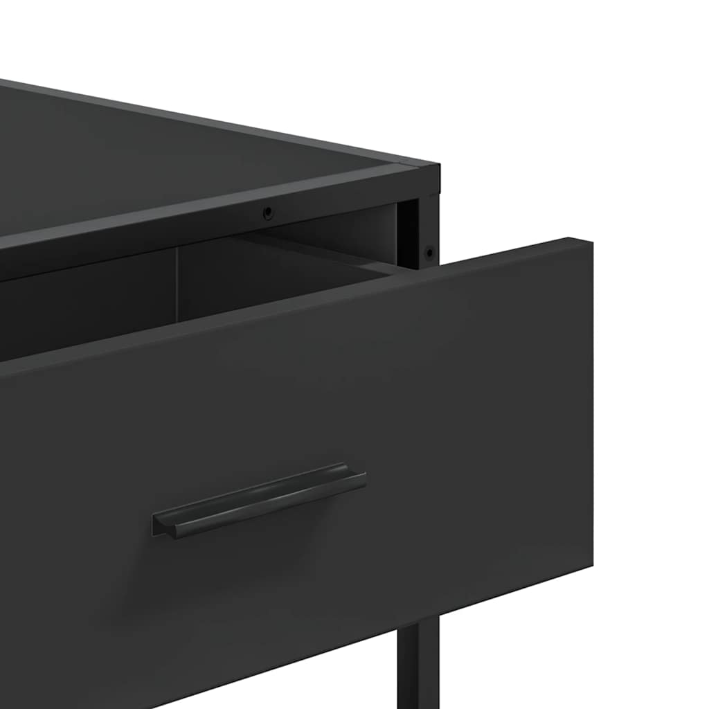 konsolinis stalas juodas 90x35x80 cm inžinierinis medis