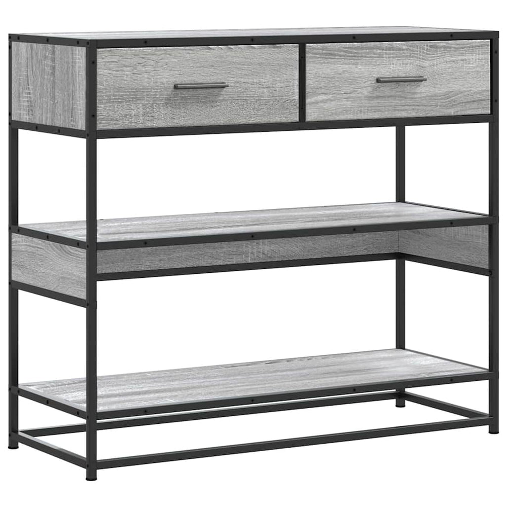 Konsolinis staliukas, pilka sonoma, 90x35x80cm, mediena