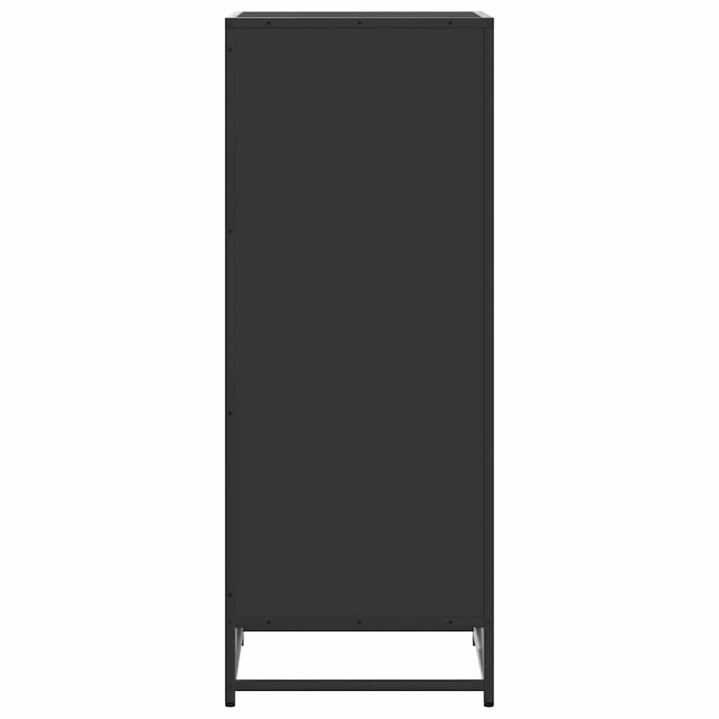 Batų lentyna Juoda 48x38x97,5 cm Inžinierinė mediena
