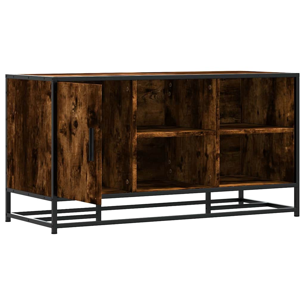 Batų suoliukas, dūminio ąžuolo, 100x40x53,5 cm, mediena/metalas